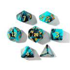 Shadowed Abyss - Acrylic DND Dice Set - 7 Piece Polyhedral