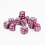 16mm D6 | Pearl Fuchsia | Round Edge | 12 Pack