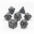 Lunar Ray - Acrylic DND Dice Set - 7 Piece Polyhedral