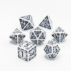 Arcane Veil - Acrylic DND Dice Set - 7 Piece Polyhedral