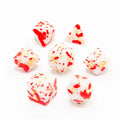Bloodstained Ivory | Acrylic Dice | 7 Piece Set