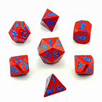Frostfire Scar | Solid Metal Dice | 7 Piece Set