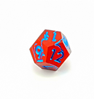 Frostfire Scar | Solid Metal Dice | 7 Piece Set