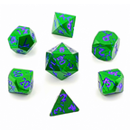 Venom Vein | Solid Metal Dice | 7 Piece Set