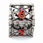 Death's Whisper | Hollow Metal Dice | 7 Piece Set