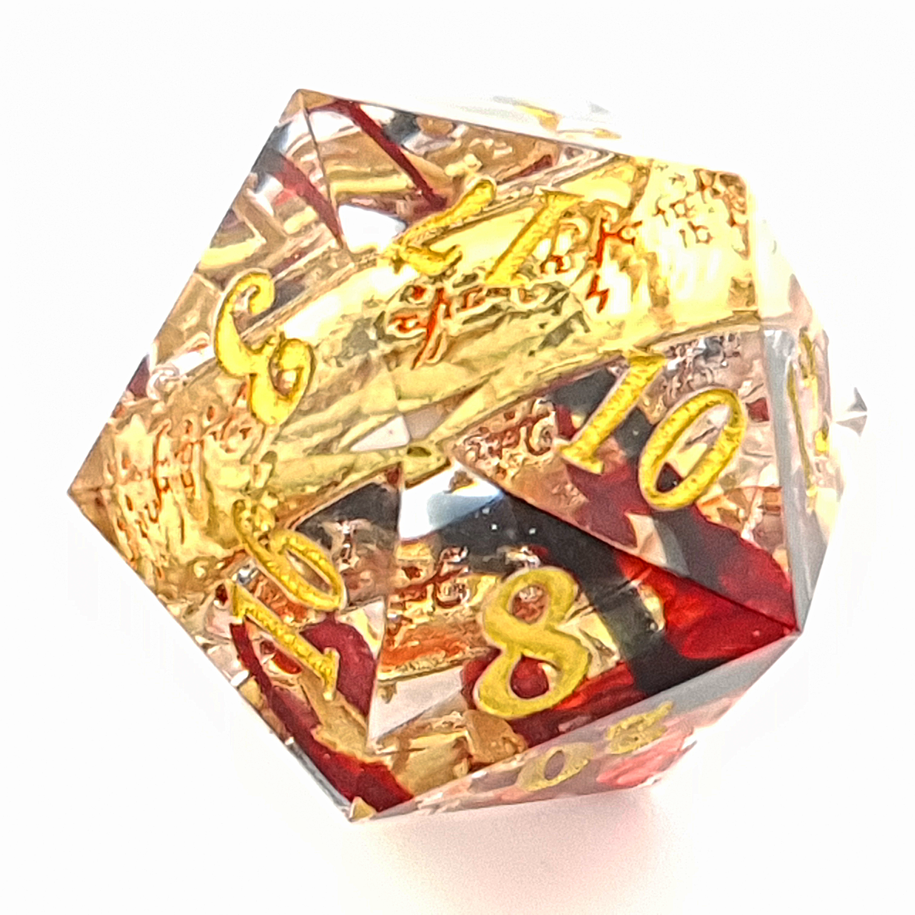 Ring of Fire | Sharp Edge Dice | 7 Piece Set