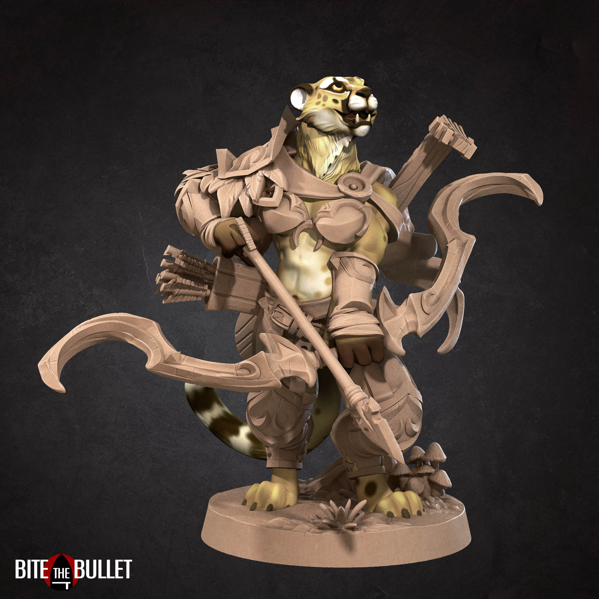 Tabaxi (Full Set) | Fantasy Miniature | Bite the Bullet