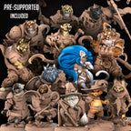 Tabaxi (Full Set) | Fantasy Miniature | Bite the Bullet