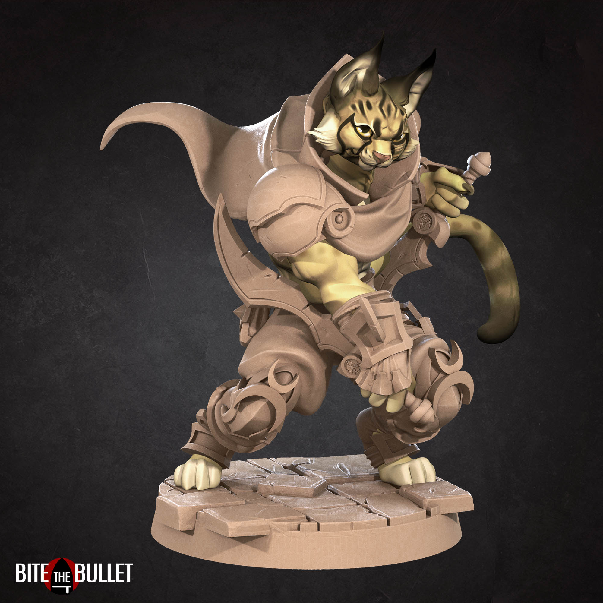 Tabaxi (Full Set) | Fantasy Miniature | Bite the Bullet