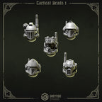 Tactical Heads & Helmets Pack | Eternal Pilgrims | Conversion Bits For 28mm 32mm Sci-fi Marines