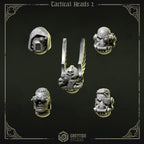 Tactical Heads & Helmets Pack 2 | Eternal Pilgrims | Conversion Bits For 28mm 32mm Sci-fi Marines