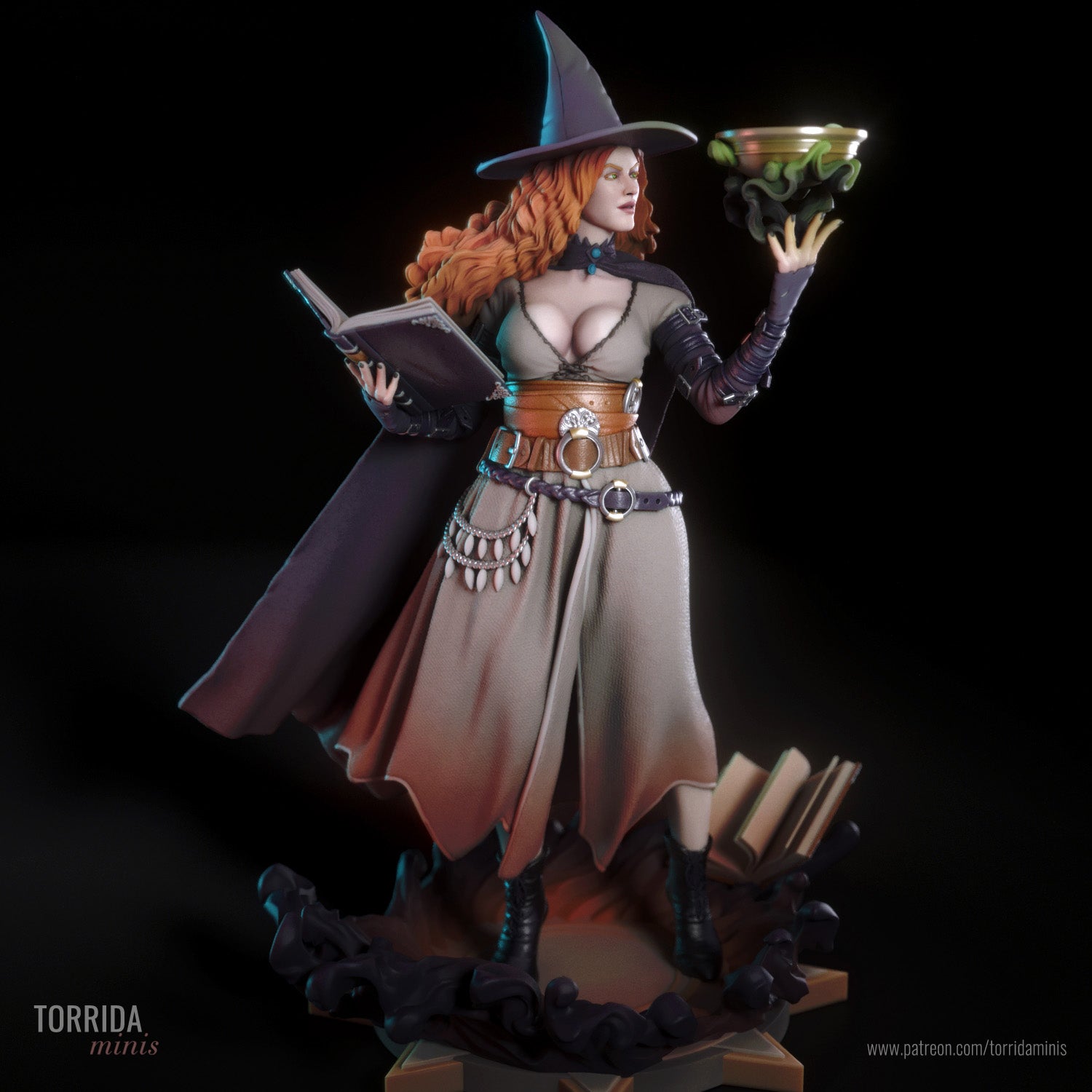 Tasha | Pin-Up Statue Fan Art Miniature Unpainted | Torrida Minis