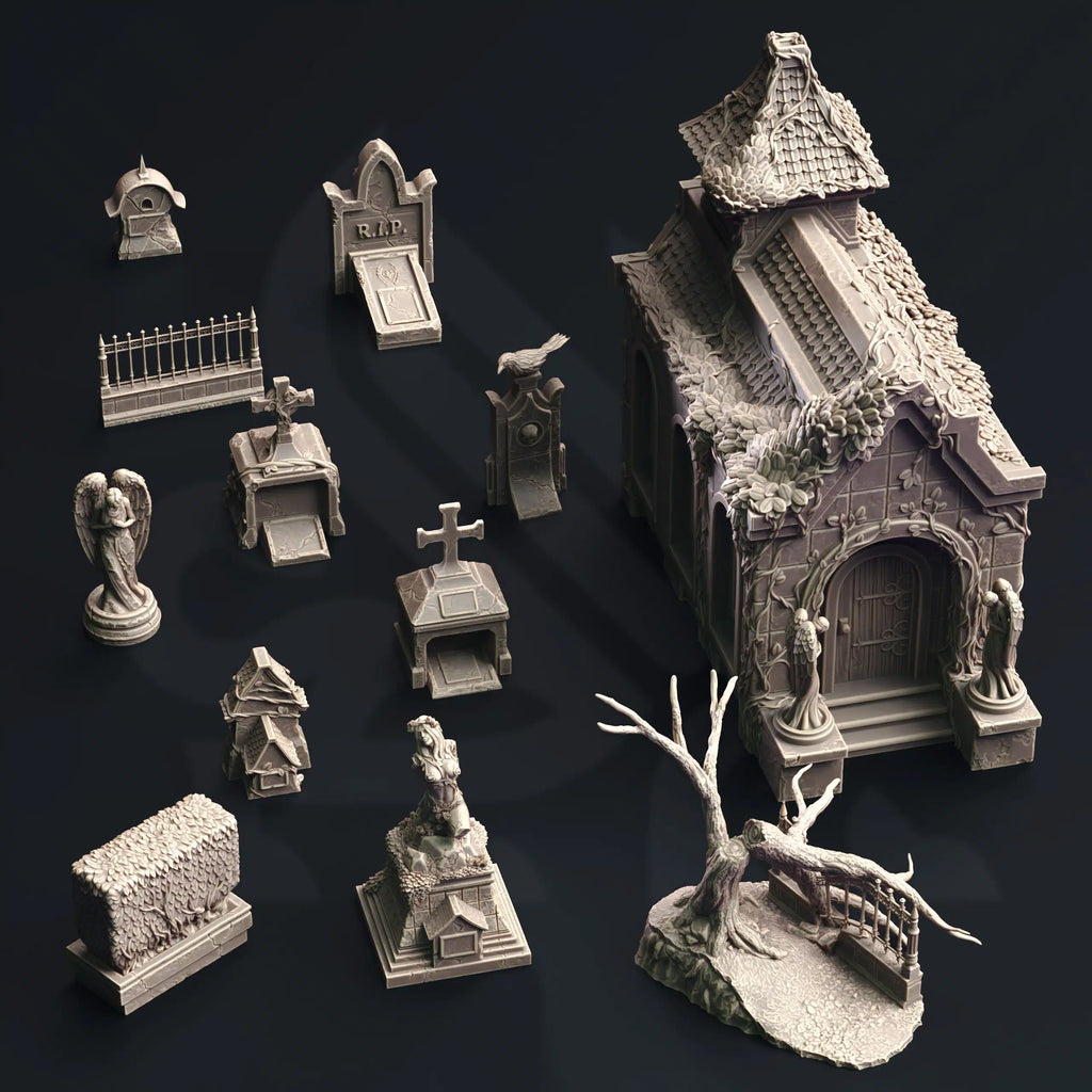 Cemetery of the Damned – 3D Printed Cemetery Terrain