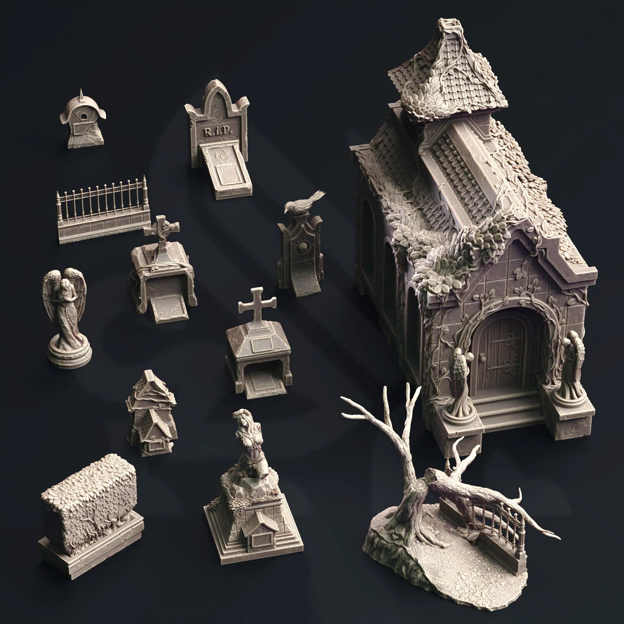 Cemetery of the Damned – 3D Printed Cemetery Terrain
