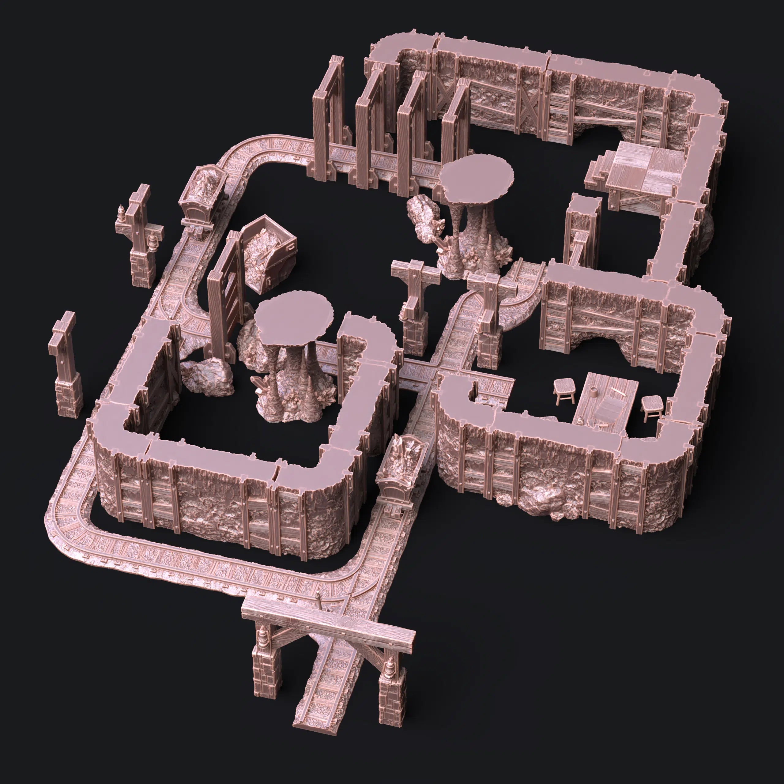 Kazadran Mines – 3D Printed Mine Terrain