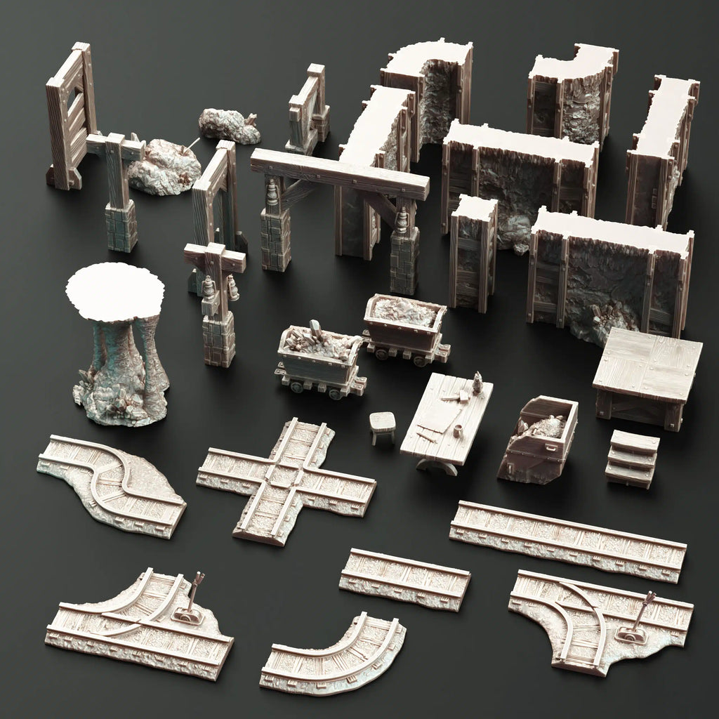 Kazadran Mines – 3D Printed Mine Terrain