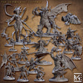 The Demon King's Spawn Miniatures (Full Set) | Fantasy D&D Miniature | Artisan Guild