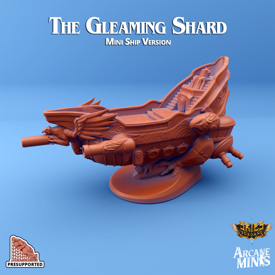 The Gleaming Shard Airship | Skies of Sordane | Fantasy Miniature | Arcane Minis