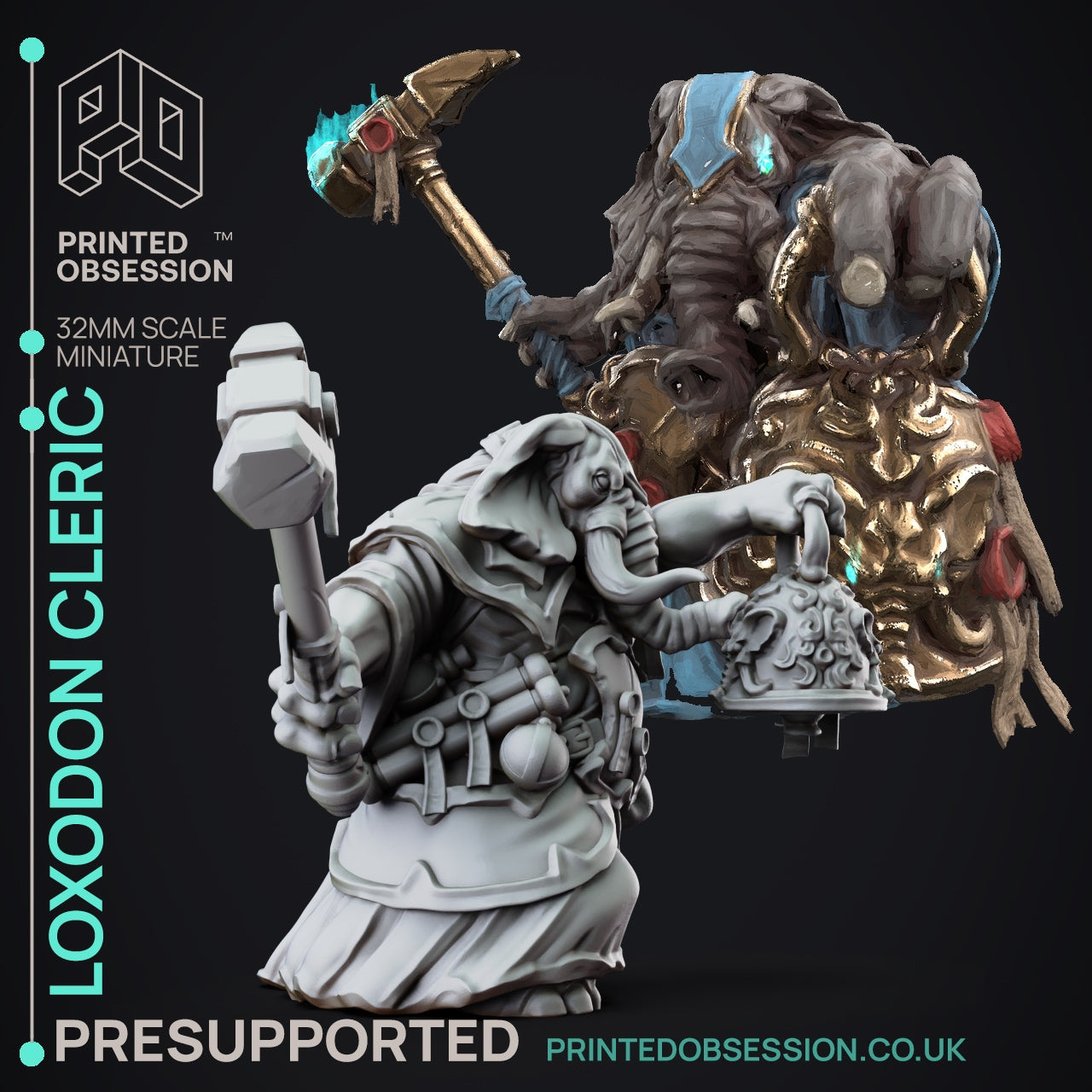 The Lady of Pox Miniatures | Fantasy Miniature | Printed Obsession