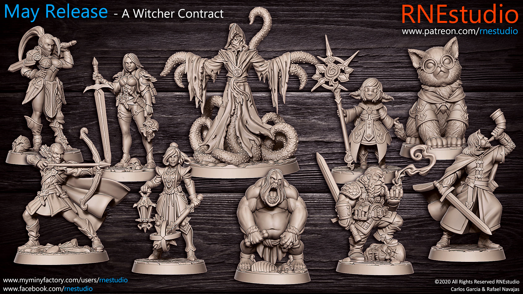 The Witcher Contract Miniatures | Fantasy Miniature | RN Estudio