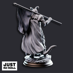 The Captain Tiefling Veteran Soldier - 3D Printed Fighter Character Miniature
