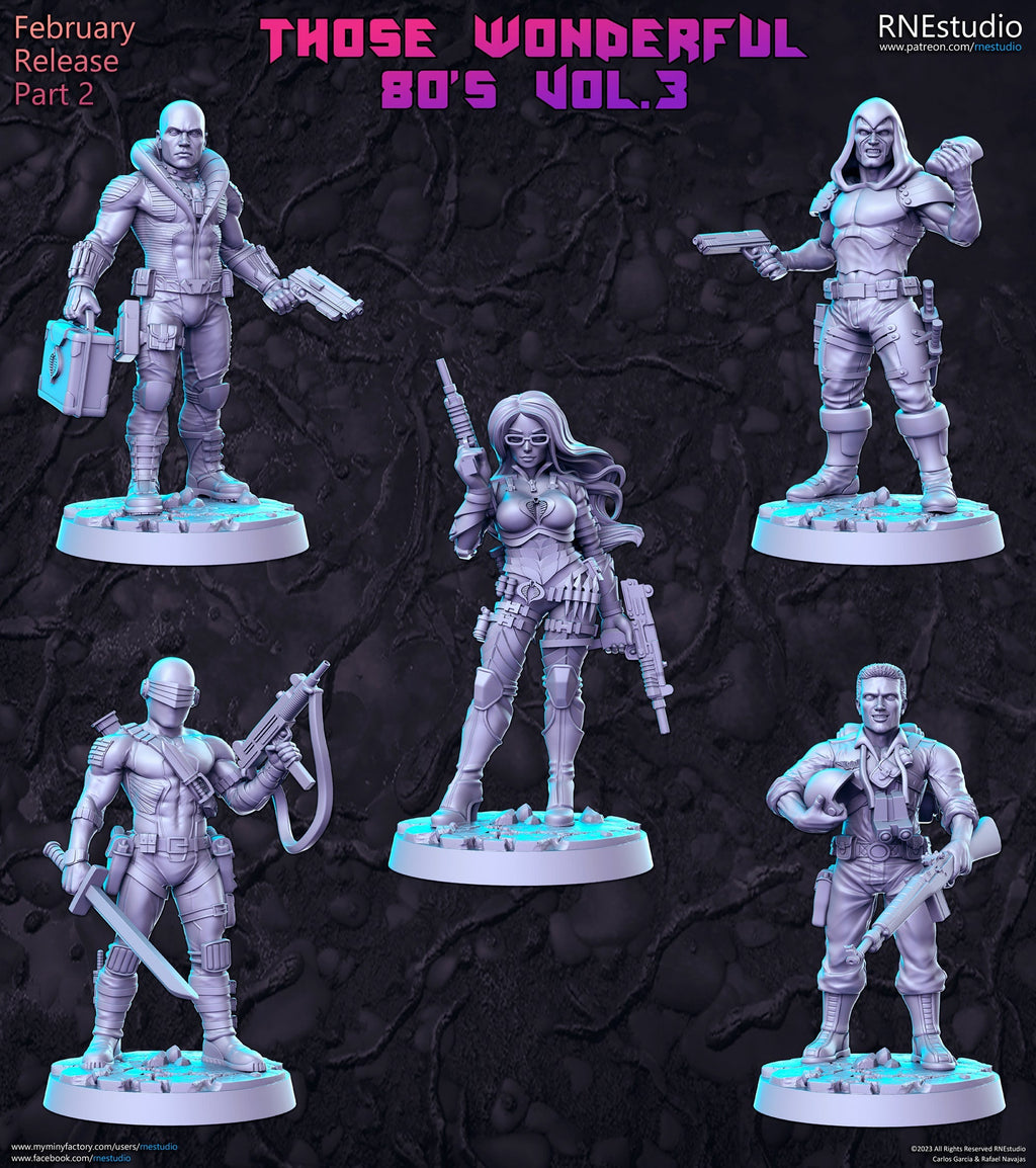 Those Wonderful 80's Vol 3 Miniatures | Fantasy Miniature | RN Estudio