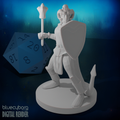 Tiefling Female Cleric 28mm Scale Miniature