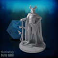 Tiefling Female Fighter 2 28mm Scale Miniature