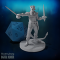 Tiefling Swashbuckler Rogue 28mm Scale Miniature