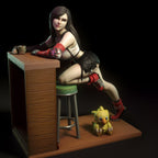 Tifa | Pin-Up Statue Fan Art Miniature Unpainted | Torrida Minis