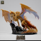 💎 Topaz Dragon (Adult) | 12K Resin 75mm Gem Dragon for D&D & RPGs 🌊
