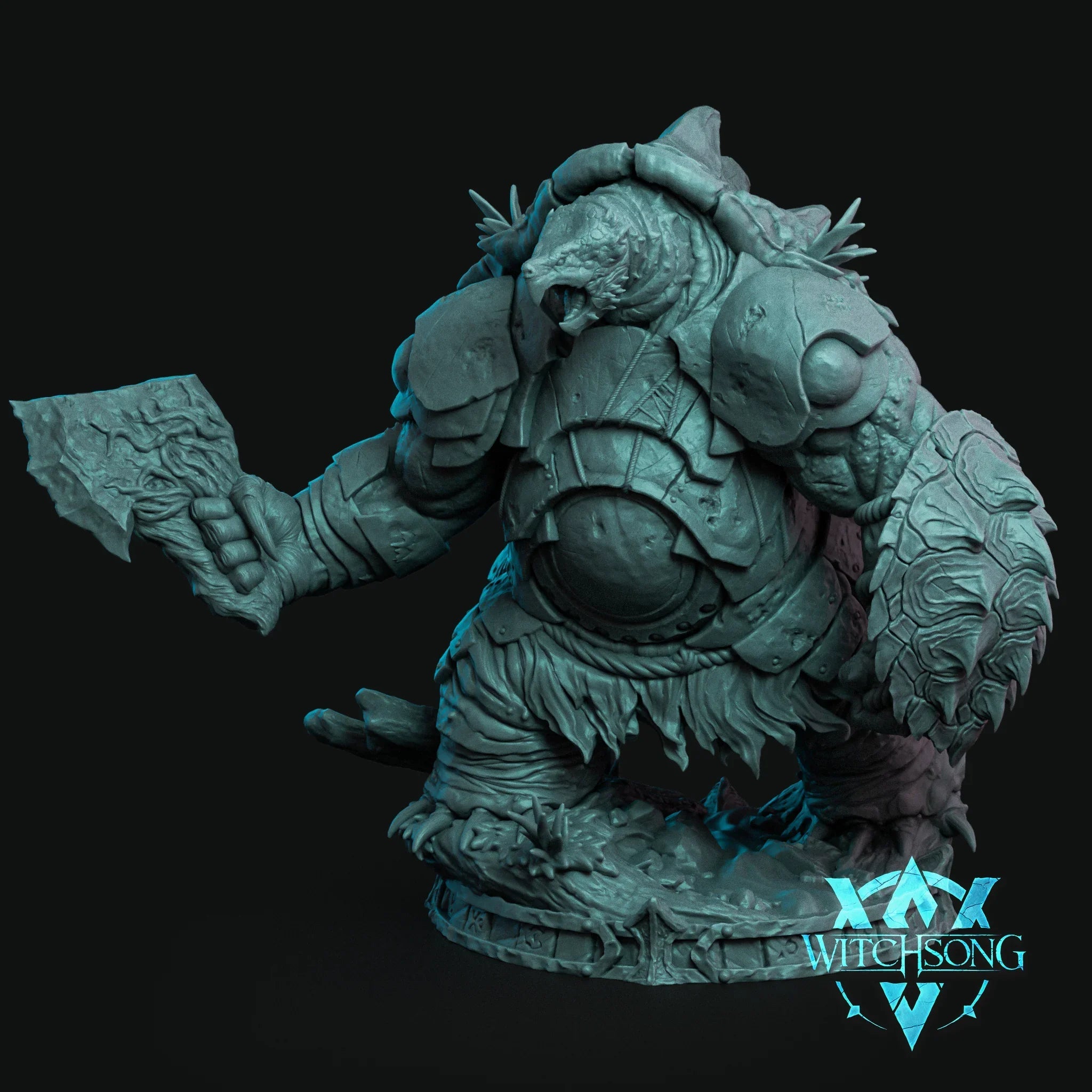 Torsus, River God | 12K Resin Miniature with Base for D&D, Warhammer AOS & RPGs