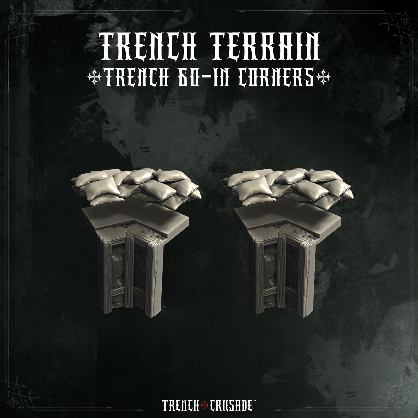 Trench Crusade terrain - Trench 60in corners