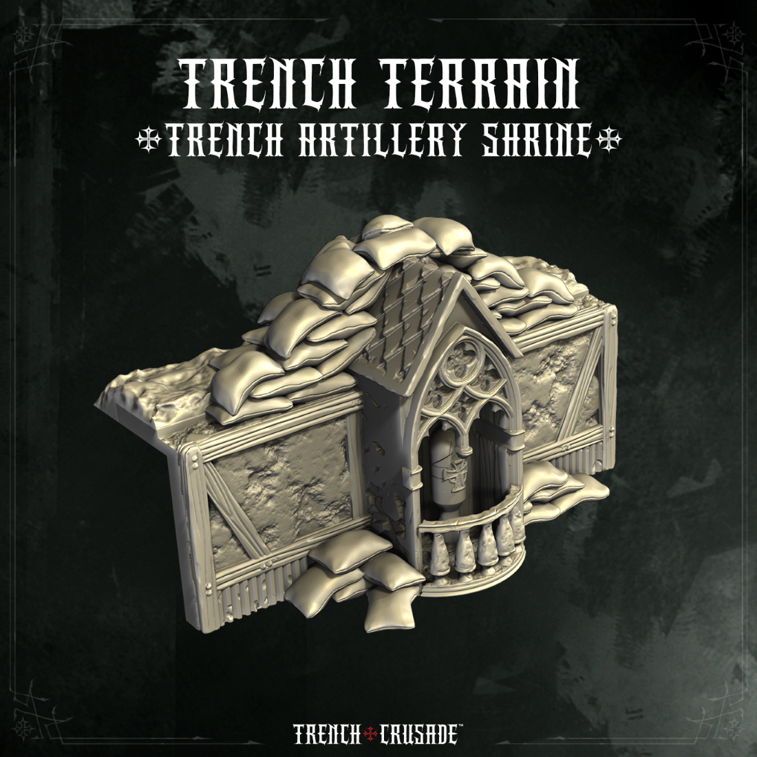Trench Crusade terrain - Trench artillery shrine