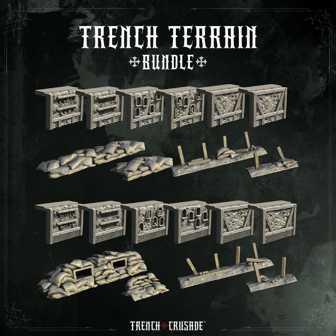 Trench Crusade terrain - Trench system bundle