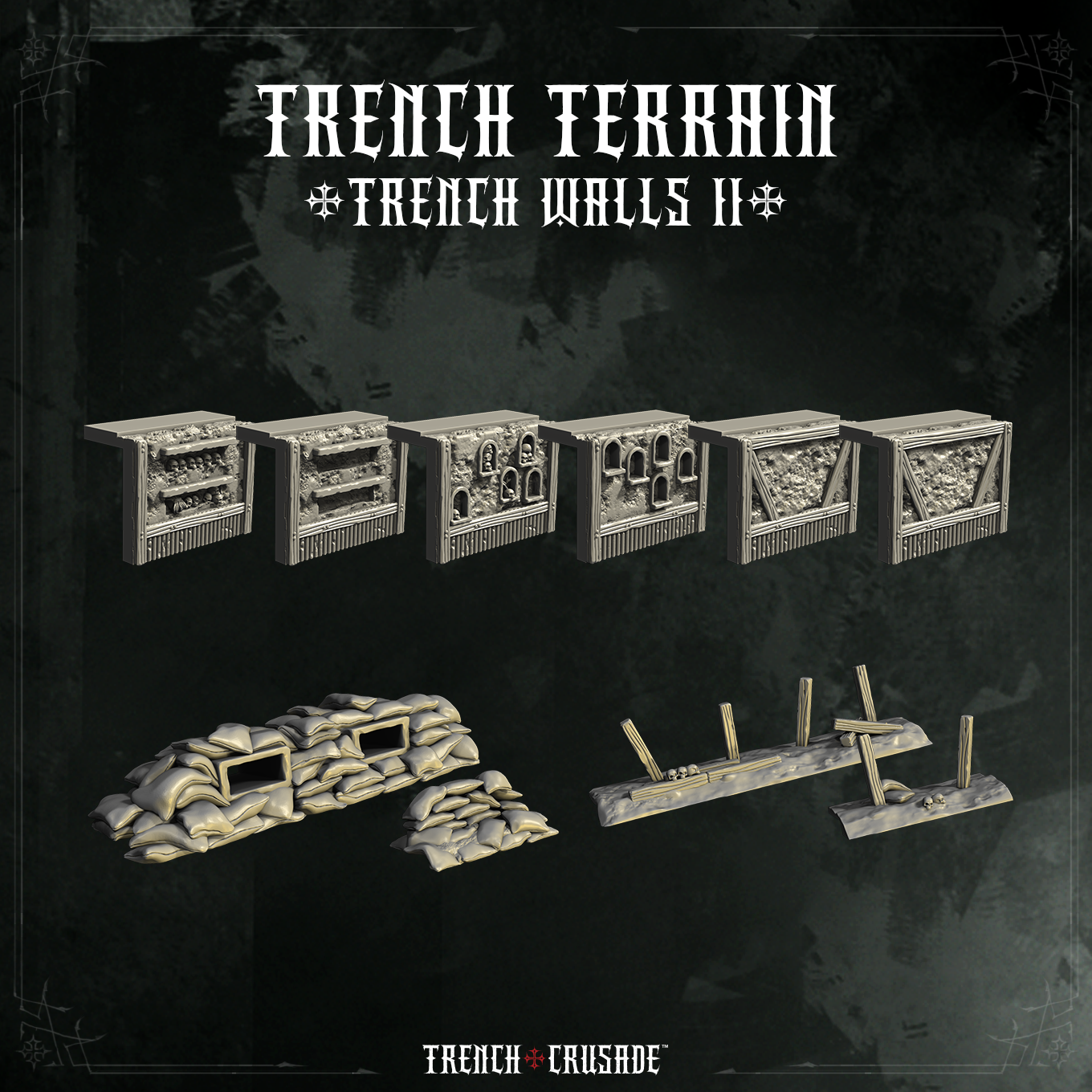 Trench Crusade terrain - Trench Walls 2