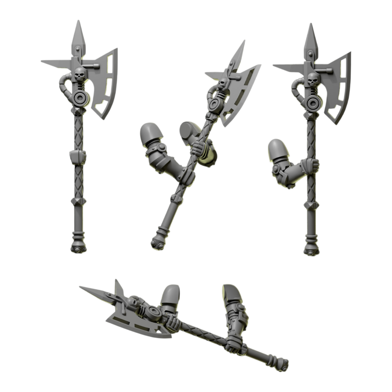Two Handed Axes | Eternal Pilgrims | Conversion Bits For 28mm 32mm Sci-fi Marines