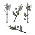 Two Handed Axes | Eternal Pilgrims | Conversion Bits For 28mm 32mm Sci-fi Marines