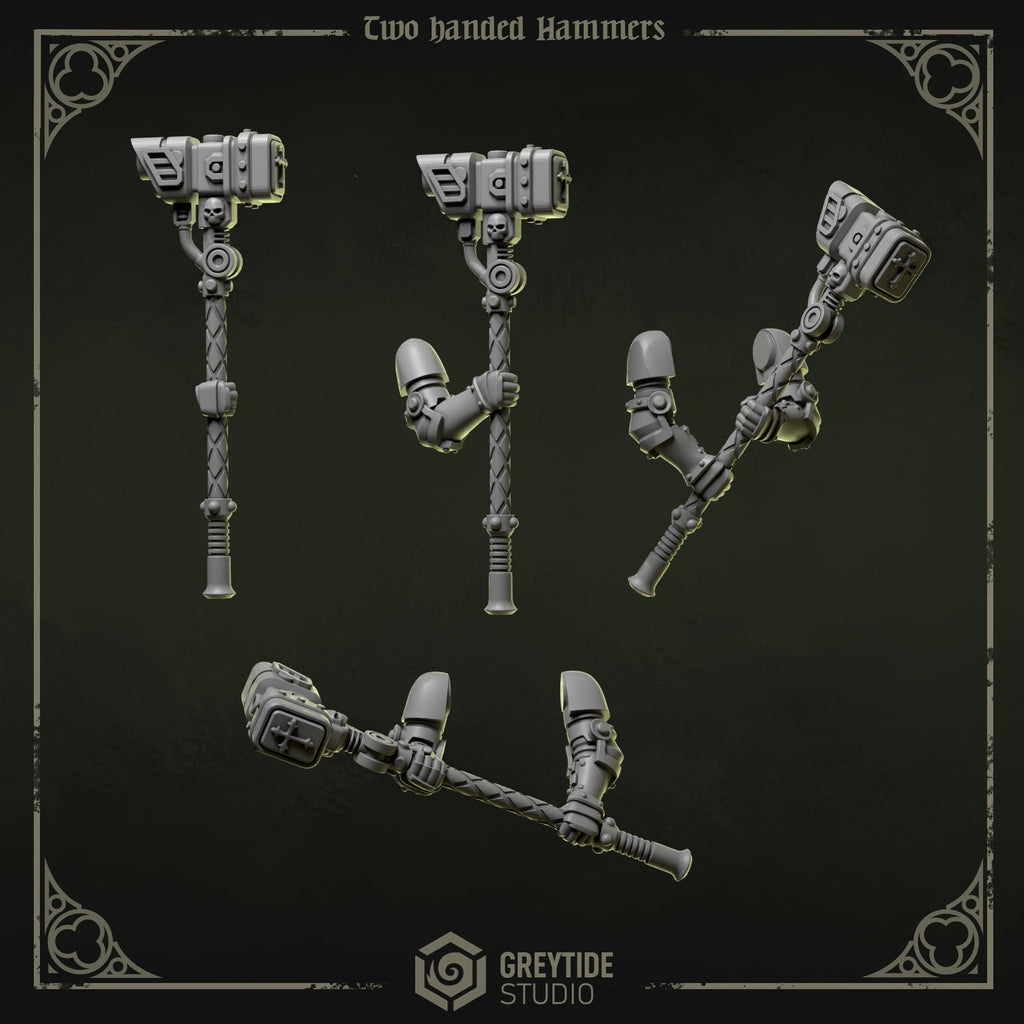 Two Handed Hammers | Eternal Pilgrims | Conversion Bits For 28mm 32mm Sci-fi Marines