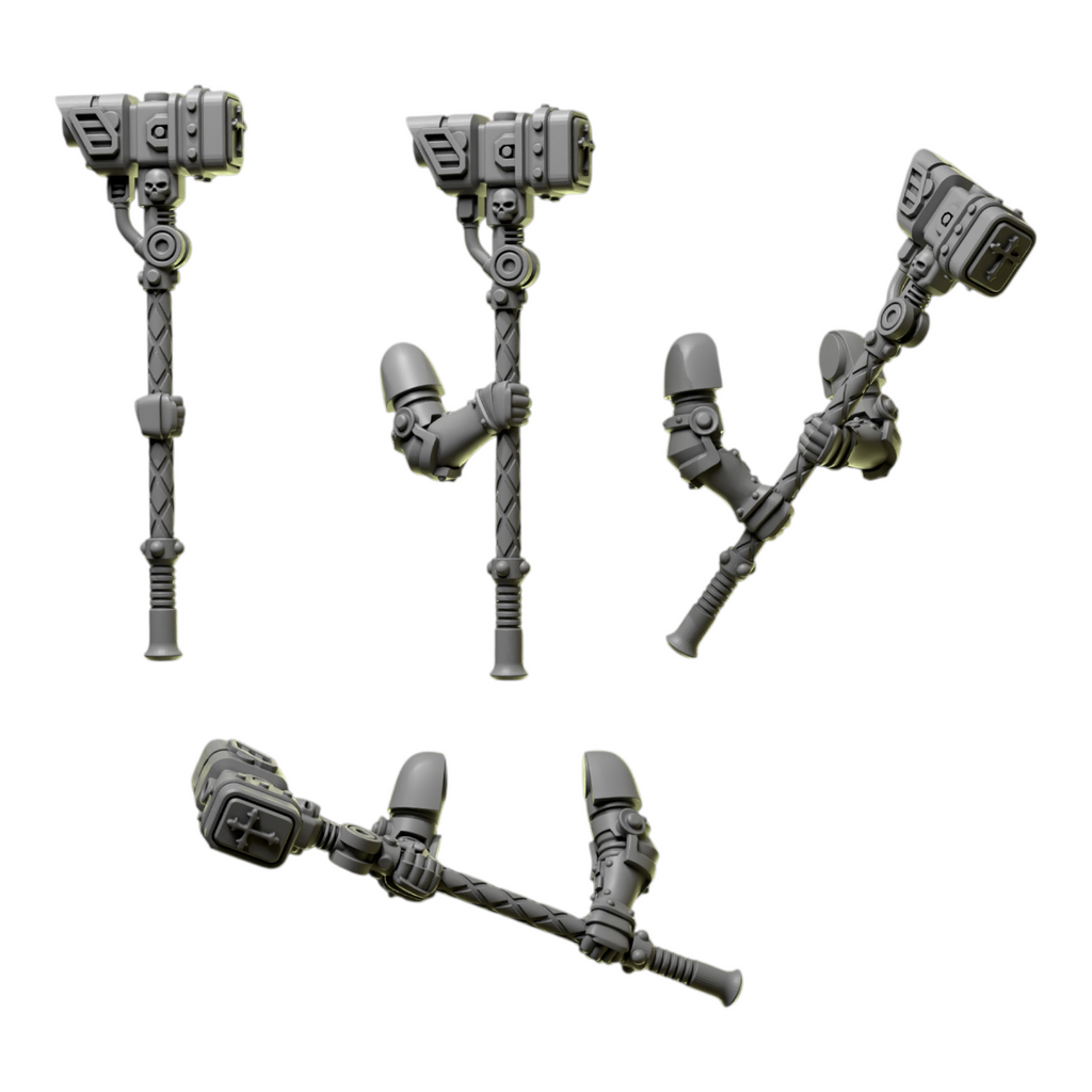 Two Handed Hammers | Eternal Pilgrims | Conversion Bits For 28mm 32mm Sci-fi Marines