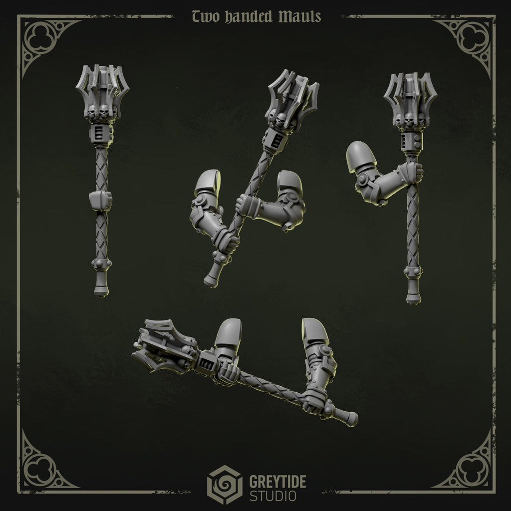 Two Handed Mauls | Eternal Pilgrims | Conversion Bits For 28mm 32mm Sci-fi Marines