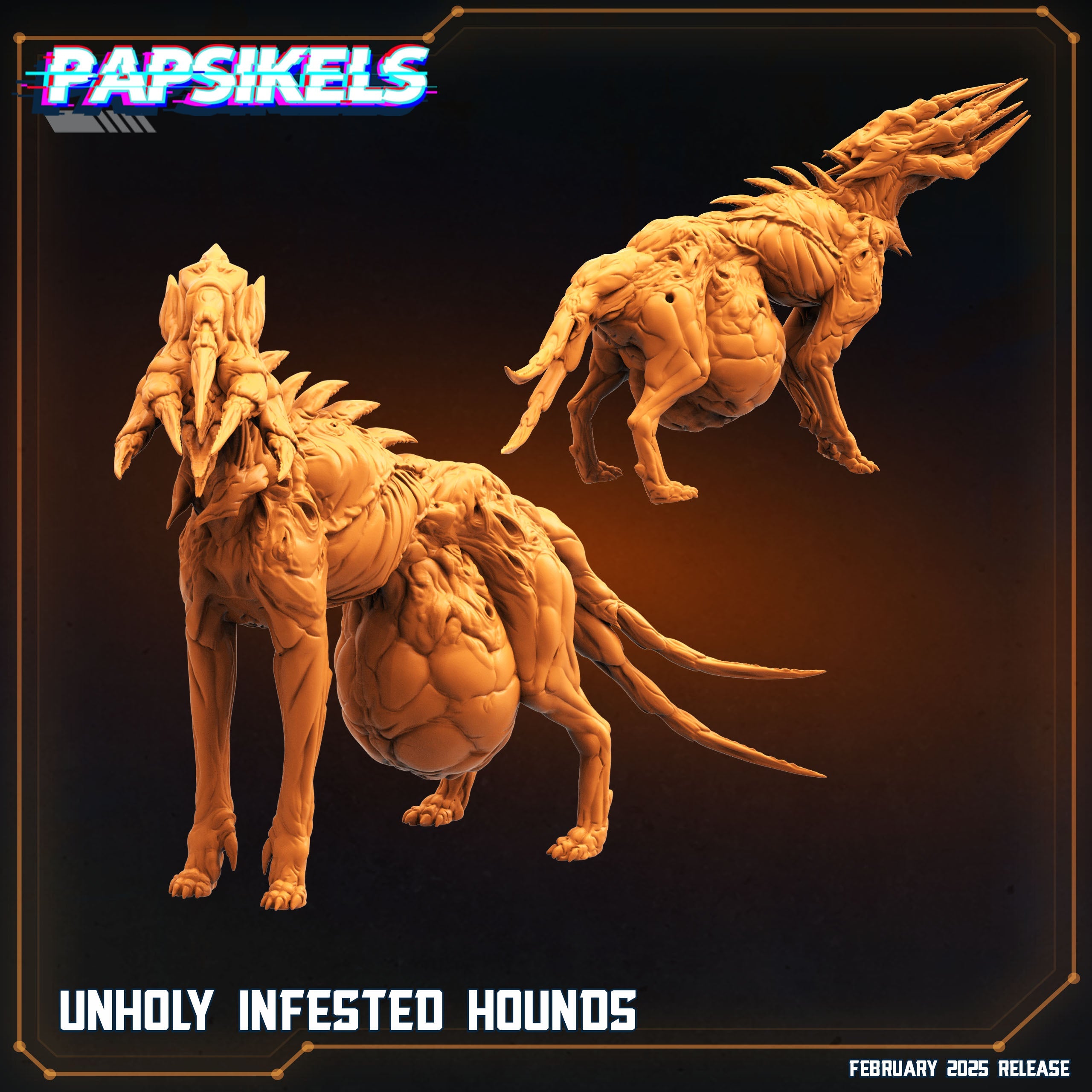 Unholy Infested Hounds Miniatures | Trench Grimdark | Papsikels