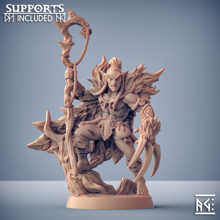 Uldar the Shapeshifter | Deepwood Alfar | Fantasy D&D Miniature | Artisan Guild