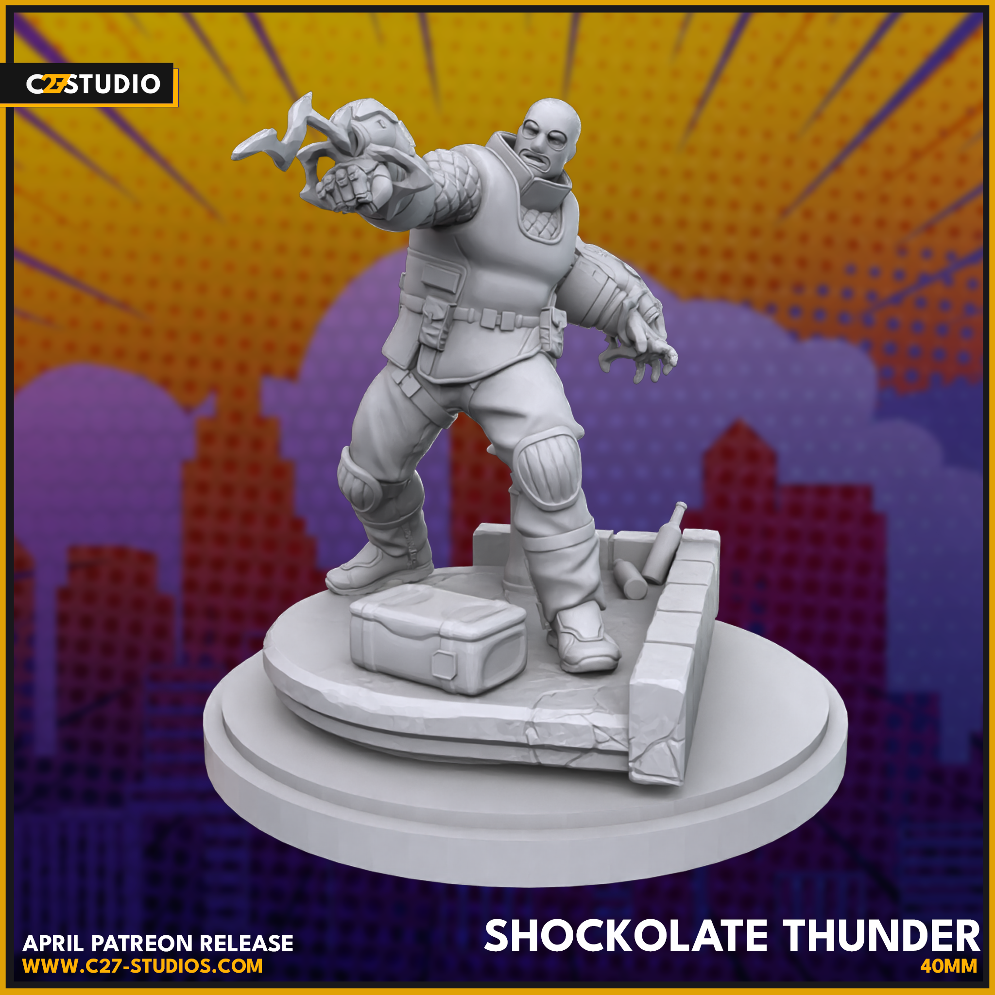 Shockolate Thunder | Heroes | Sci-Fi Miniature | C27 Studio