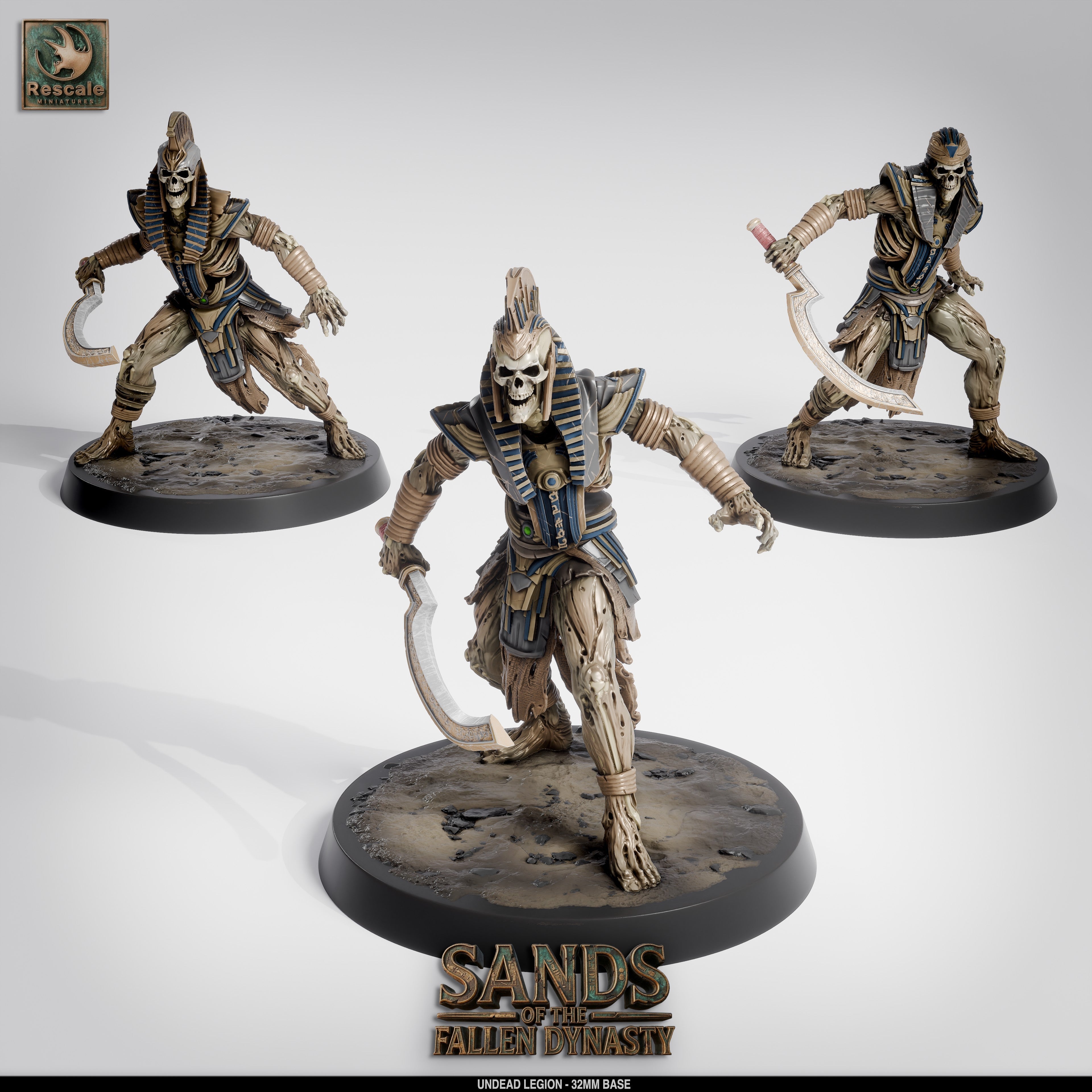 💀 Pack: Undead Legion | 16-Pack 12K Resin 32mm Army for D&D & Wargames ⚔️