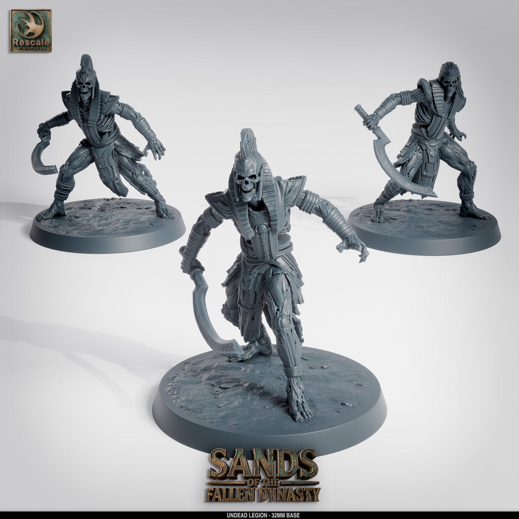 💀 Pack: Undead Legion | 16-Pack 12K Resin 32mm Army for D&D & Wargames ⚔️