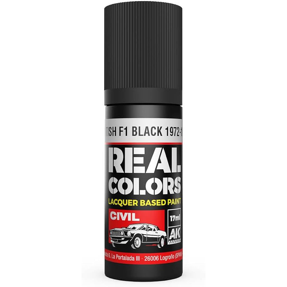 AK Interactive Real Colors - British F1 Black 1972-1986 17ml.
