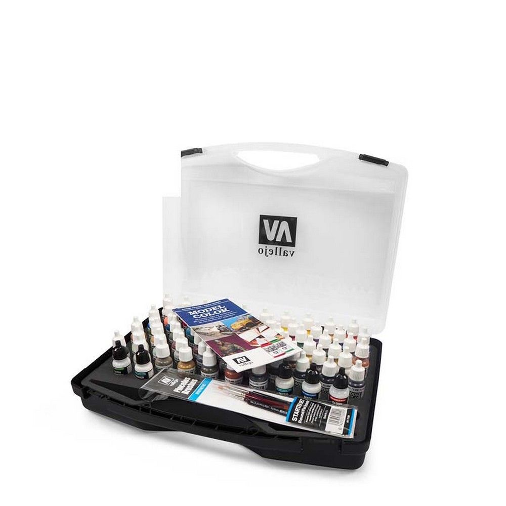 Vallejo Model Color Hobby Range Box Set (72 colours + 3 brushes + carry case)