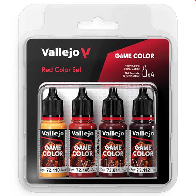 Vallejo Game Color - Red Set (x4)
