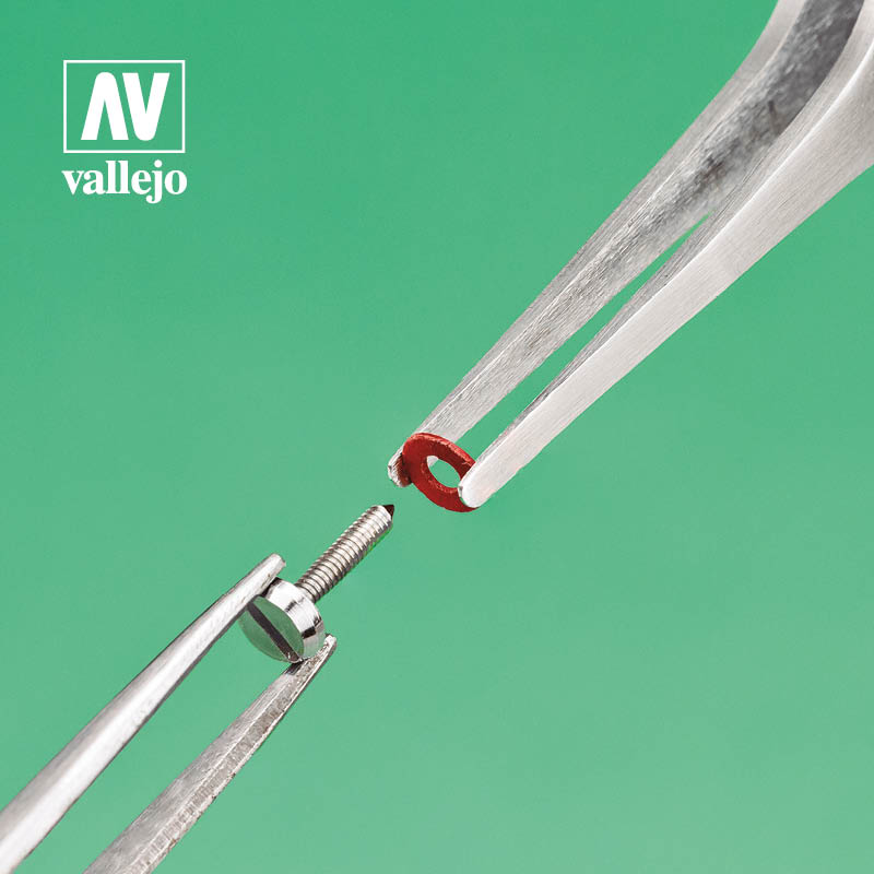 Vallejo Flat Rounded Tweezers 120mm